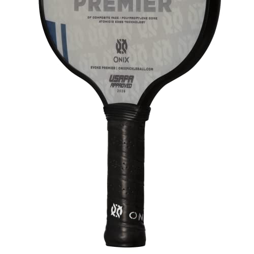 Onix Evoke Premier Professional Tournament Pickleball Paddle Composite Face Impact Paddle Shape - color: Blue - Evoke Premier, size: Medium, style: 14mm