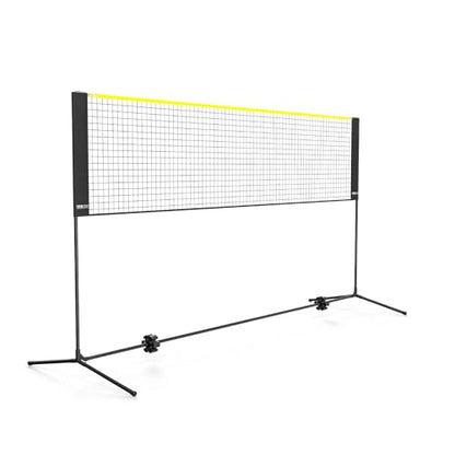 VEVOR Badminton Net, Height Adjustable Volleyball Net, Wide Foldable Pickleball Net, Portable Easy Setup Tennis Net Set with Poles, Stand and Carry Bag, for Kids Backyard Game Indoor Outdoor Use - size: 10ft