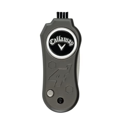 Callaway 4-in-1 Blade Divot Repair Tool - Black Switch Blade 4-Function Golf Divot Tool