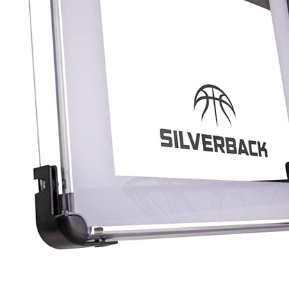Silverback NXT 54" Wall Mounted Basketball Hoop, Indoor / Outdoor Basketball Hoop with QuickPlay Design - color: Fixed Height