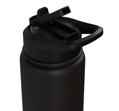 Funny Pickleball Paddle Wine Everything In Moderation Except Stainless Steel Insulated Water Bottle - color: Black