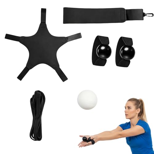 Volleyball Training Equipment Aid, Volleyball Rebounde,Serving, Spike,Set Trainer for Beginners Posture Corrector