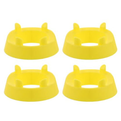 ibasenice 4pcs Football Kicking Tee - Sport Ball Display Rack - Field Goal Kicking Holder Stand - Football Training Equipment Yellow