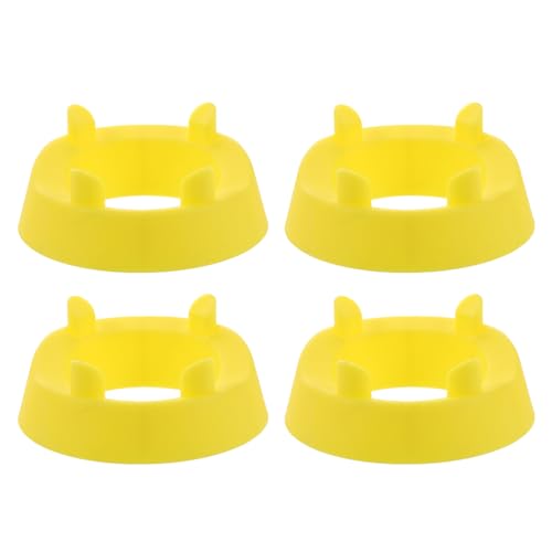 ibasenice 4pcs Football Kicking Tee - Sport Ball Display Rack - Field Goal Kicking Holder Stand - Football Training Equipment Yellow
