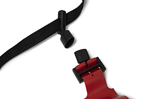 CHAMPRO unisex adult "Pop" Six Quick Down Pop Football Flag Belt - color: Scarlet