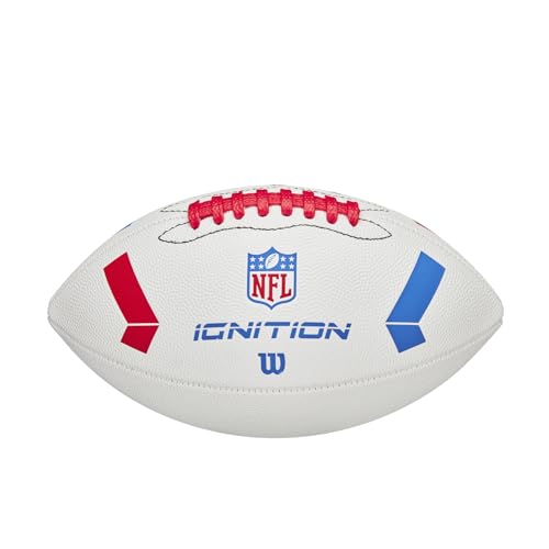 WILSON NFL Ignition Footballs - color: White, size: Junior - Ages 9-12, style: NFL Ignition