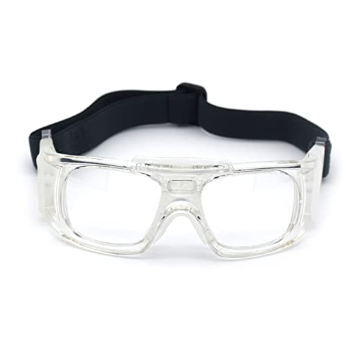 Sports Goggles Glasses for Men Women Racquetball Basketball Football Protective Glasses Shock Lens - color: Transparent White