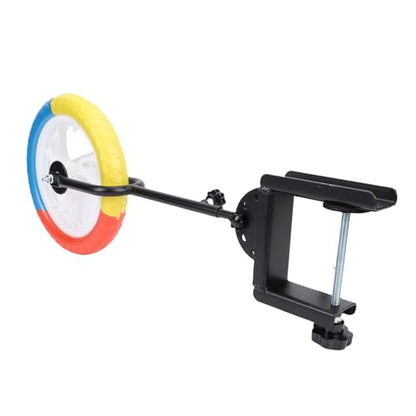 RiToEasysports Table Tennis Trainer, Adjustable Height Angle with Clamp Ping Pong Practice Tool Iron Material for Beginners Players Coaches Home Indoor Outdoor Use