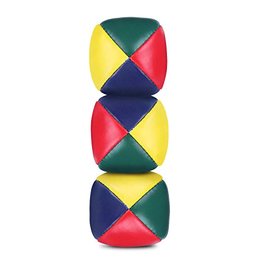 6 Packs Juggling Balls Set for Beginners, Quality Mini Durable Juggle Ball Kit, Soft and Easy for Beginners Juggle - color: Rainbow
