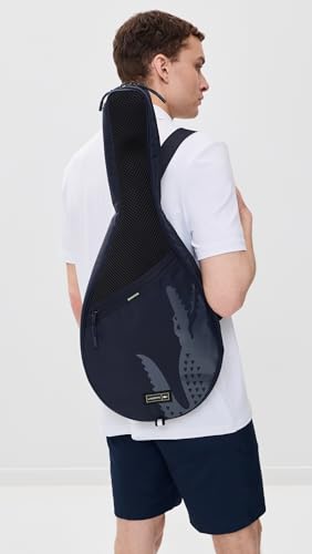 Lacoste Men's Play in Racket Bag with Strap, Abimes, One Size