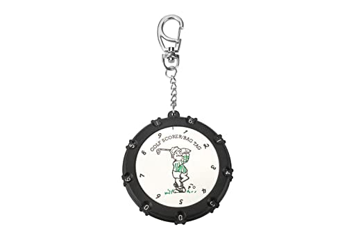 Golf Score Counter 18 Holes Golf Score Stroke Shot Counter Keeper Round Scoring Tag with Clip Keychain - color: Color 2