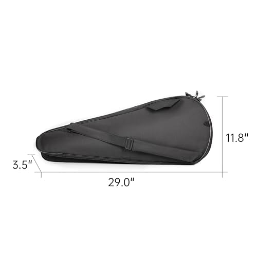 2 Rackets Tennis Racket Cover Padded Tennis Racket Bag with Handle and Adjustable Shoulder Strap