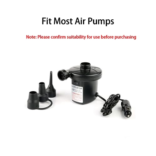 Air Pump Replacement Nozzles, 3 Pack Inflatable Pump Nozzles Head, Air Pump Inflator Adaptor Accessory for Partial Air Bed, Air Mattress etc