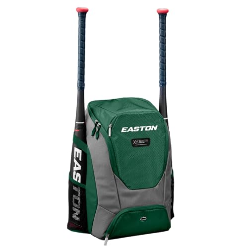 Easton Dugout Backpack Equipment Bag | Baseball & Softball | Multiple Colors - color: Green
