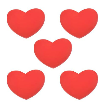 Tennis Racket Vibration Dampener Soft Silicone Racket Shock Absorber for Tennis Racquet String - Heart Shaped - color: Red