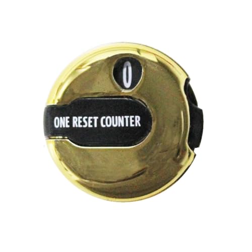 Golf Stroke Counter 7 Pcs Golf Score Counter Easy Reset Up to 12 Strokes Stroke Putt Training Accessories Aids Drop Ship - color: Golden