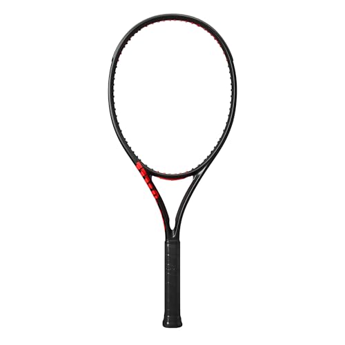 Wilson Clash 108 V3 Strung Adult Performance Tennis Racket - Grip Size 1-4 1/8", Strung with Sensation 16 Natural at Mid Range Tension