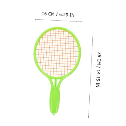 Sosoport Outdoor Tennis with Soft Balls Durable Plastic Racket for Boys and Safe Non Scratch Design for Indoor and Outdoor Sports Play