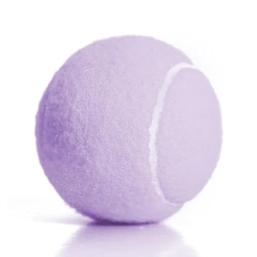 Tennis Balls, 3 Pack Colored Tennis, Suitable for Beginner, Training, Practice Sessions, Single Can - color: TAROPURPLE