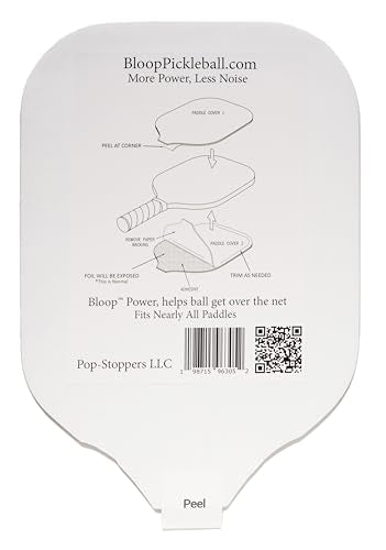 Bloop Pickleball Paddle Pads, Greatly Reduce Annoying Pop of Ball Hitting Paddle, Paddle Cover