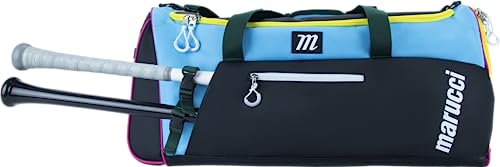 Marucci PRO UTILITY DUFFEL BAG V3, BASEBALL & FASTPITCH - color: Black/Teal/Yellow