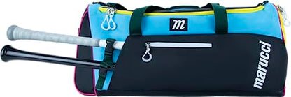 Marucci PRO UTILITY DUFFEL BAG V3, BASEBALL & FASTPITCH - color: Black/Teal/Yellow