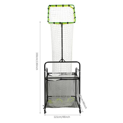 Volleyball Setting Trainer Net Volleyball Training Equipment with Adjustable 5.58-11FT Height and Angle for Professional, Beginner Serving, Passing Setting Training Practice Equipment Indoor Outdoor