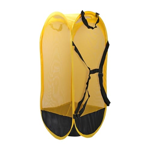 Heavy Duty Soccer Ball Net Bag Basketball Mesh Ball Bag for Outdoor Baseball Swimming Gears Basketball - color: Yellow