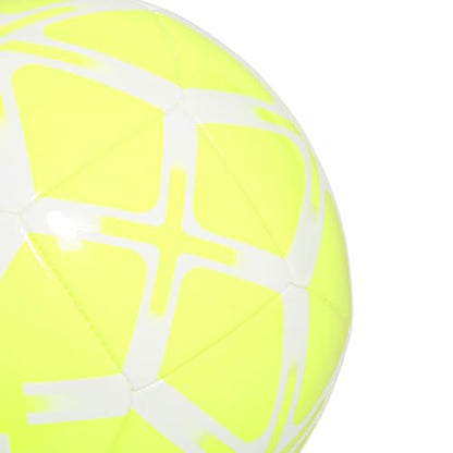 adidas Starlancer Club Soccer Ball - color: Lucid Lemon/White, size: 4