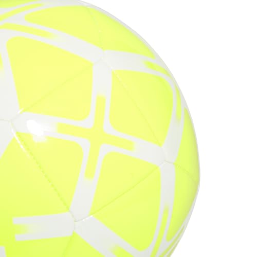 adidas Starlancer Club Soccer Ball - color: Lucid Lemon/White, size: 5
