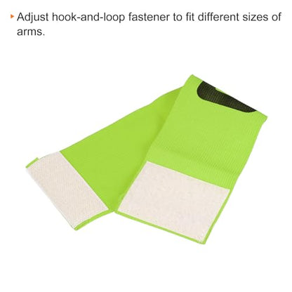 PATIKIL Soccer Captain Armband, 4 Pcs Nylon Elastic Protective Arm Badge for Youth Adult Team Training - color: Green