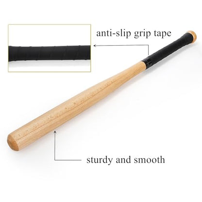 Tebery Wooden Baseball Bat Solid, 29 Inch Softball Bat for Practice, Home Self Defense Bat for Car, Outdoors Protection