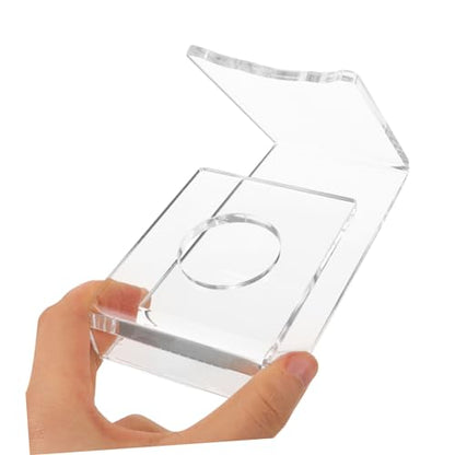 VICASKY 4pcs Clear Acrylic Paddle Display Stands - Adjustable Ping Pong Racket Holder for Showcasing Table Tennis, Sports Memorabilia & Collectibles, Home Office Trophy Case Decoration