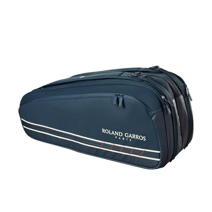 WILSON 2025 Roland-Garros Tennis Racket Bags - color: Dark Navy, size: Holds up to 9 Rackets