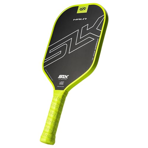 Selkirk Sport SLK Halo Raw Carbon Fiber Pickleball Paddle | Power, Pro and Control Pickleball Paddles | T700, 18K Ultraweave, Aramid Fiber LinkWeave | Designed & Controlled in USA - color: Power | Green | 2025, size: XL (Elongated Shape)