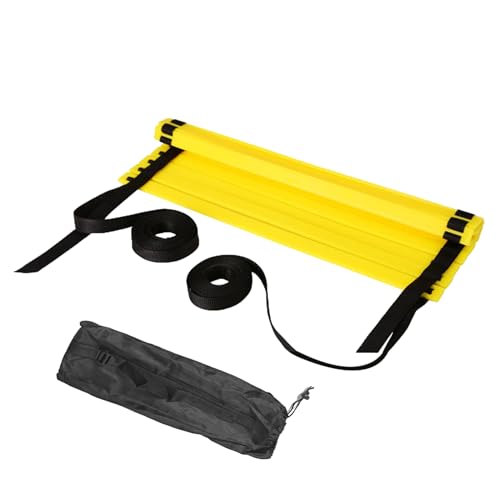 Agility Ladder Training Kit – Workout Equipment, Fitness Tool | Speed Coordination Ladder, Balance Control Rope, Adjustable Field Exercise Accessory, Outdoor Conditioning System for Teens Men Women