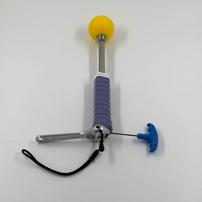 Pickleball Swing Trainer, Retractable Click Feedback Training Tool, Improve Rhythm and Fluidity of Forehand, Backhand, Smash, Slice, Volly, Warm Up Stick for Indoor & Outdoor Practice