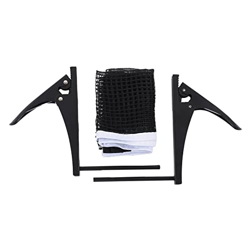 Table Tennis Net Post Set, Dense Table Tennis Adjustable Screw Clamp Post Kit Advanced for Amateur for Training for Athlete(White)