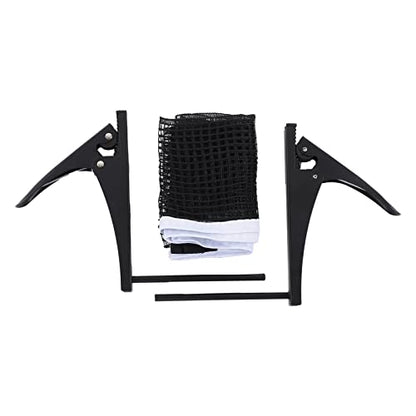 Table Tennis Net Post Set, Dense Table Tennis Adjustable Screw Clamp Post Kit Advanced for Amateur for Training for Athlete(White)