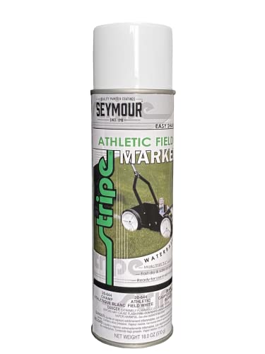 12-Pack of 20 Oz Seymour Of Sycamore 20-644 White Stripe Water-Based Inverted Athletic Field Marker Spray Paint