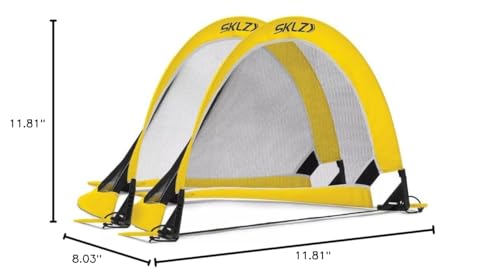 SKLZ Playmaker Portable Pop-Up Goal Set for Training and Pickup Games (Includes 2 Goals)