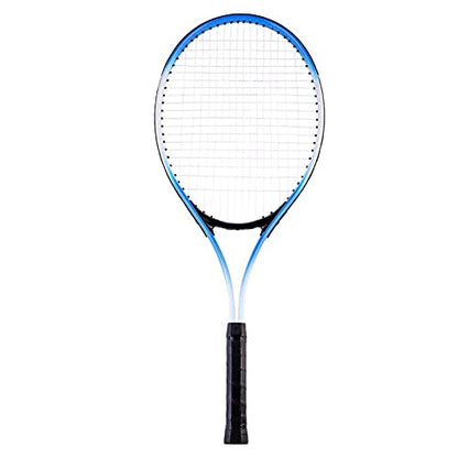 Tennis Racket, with Carry Bag 27 Inch Tennis Racket Single Tennis Racquet Beginner Competition Training Set Tennis Set for Adults Student Women Men - color: Blue