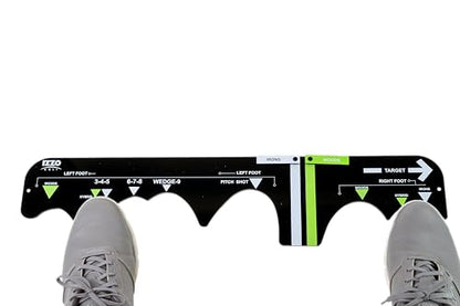 Izzo Golf Sure Stance Golf Swing Training Aid -Ball Position Trainer - style: Left Handed