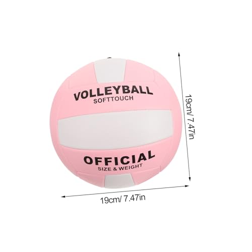 BESTonZON Inflatable Soft Volleyball PU Practice Training Ball for Indoor Outdoor Beach Stitched Entrance Examination Sports Ball with Enhanced Control and Accuracy