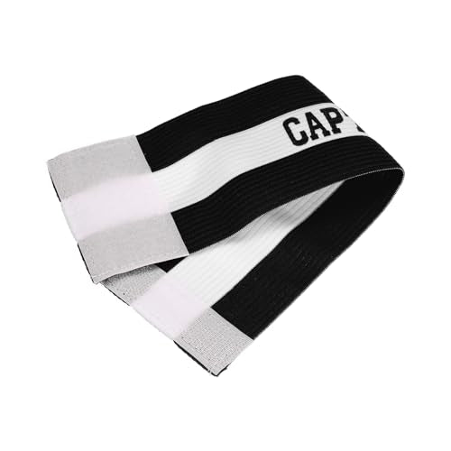 YOKIVE Captain Armband, Nylon Protective Arm Badge, Adjustable Flexibility, Great for Team Training Competitions - color: Black