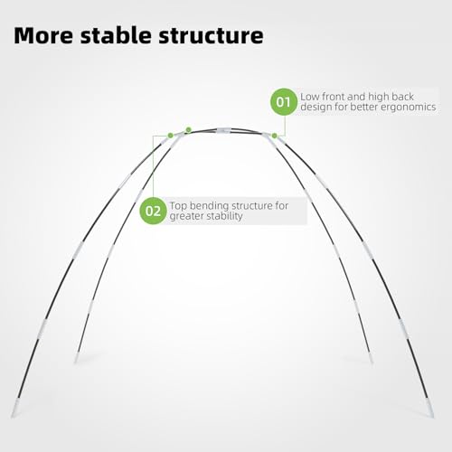 Golf Net - Upgraded All-in-One 10x7ft Golf Practice Net with 5 Real Balls, Tri-Turf Mat and Portable Bag, Durable Hitting Nets for Backyard Driving Swing Outdoor