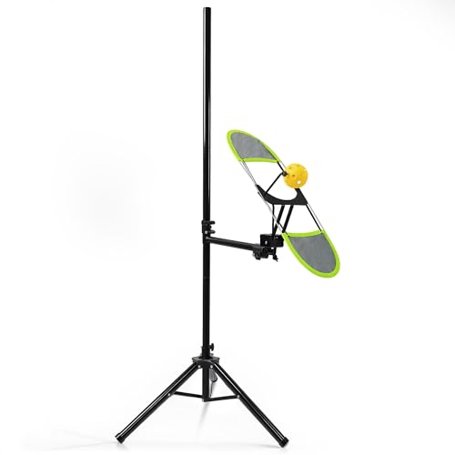 Pickleball Topspin Trainer,Tennis&Pickleball Practice Tool with 360° Angles and Height Adjustment, Portable Pickle Ball Training