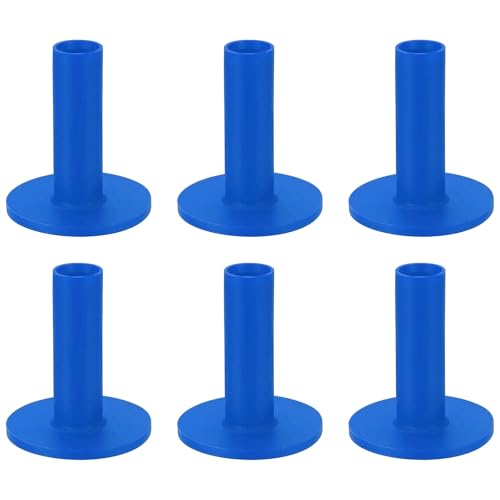 Rubber Golf Practice Tee, Rubber Driving Tee-Fitting for (Indoor/Outdoor/Golf Hitting Mats/Courses/Backyards/Lawns) - color: Blue, size: 2.4 Inch