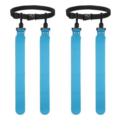 Flag Football, Adjustable Flag Football Belts with Belt and Flags Easy Tear Away - color: Sky Blue