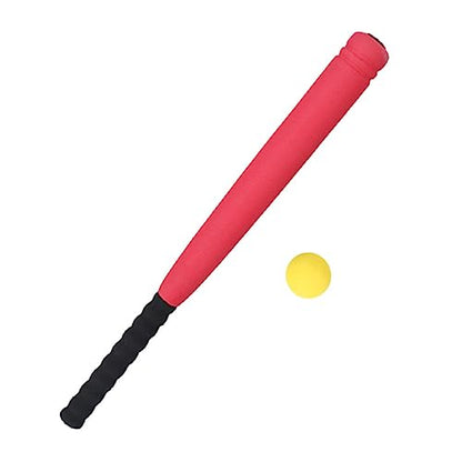 Wear Resistant EVA Baseball Bat Red for Indoor Outdoor Training Lightweight Sports for Parent Interactive Play and Skill Development